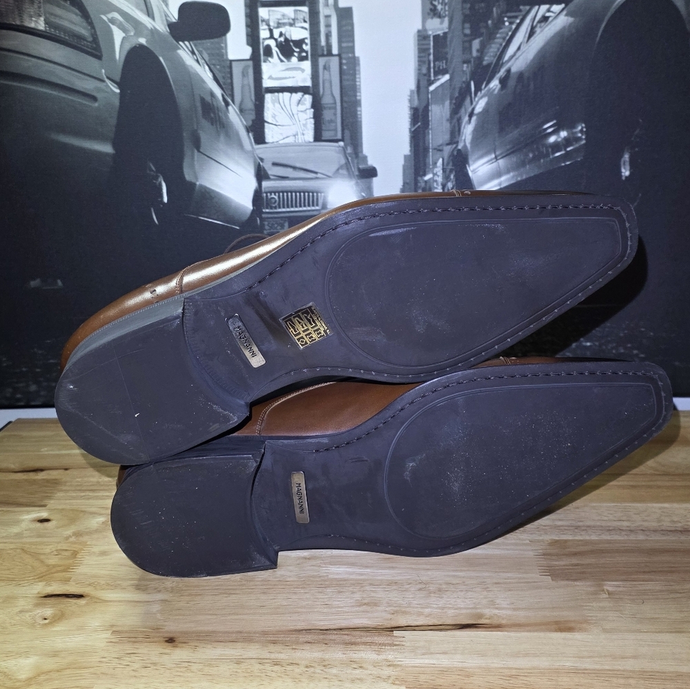 Magnanni Men’s Cap Toe Derby / Chukka Oxford – Cognac – New Without Box 13 - Picture 5 of 7